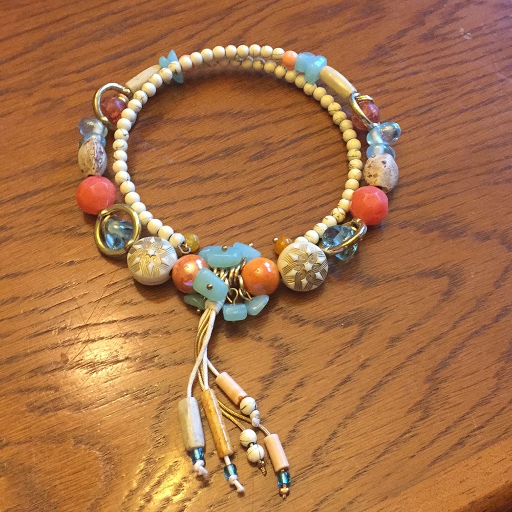 Memory wire necklace